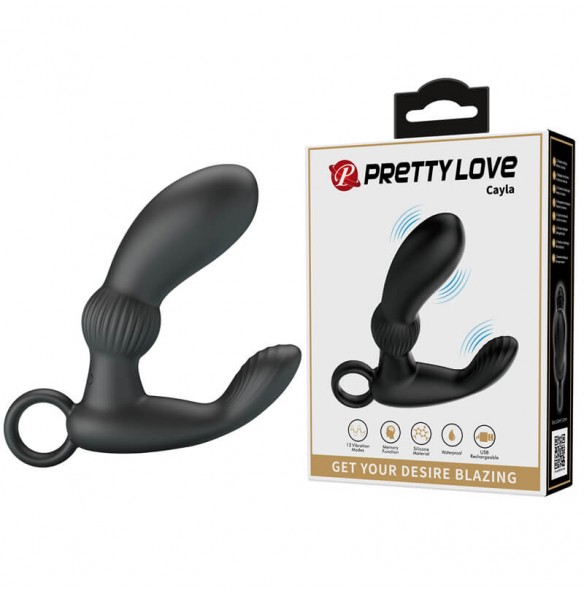 Pretty Love - Cayla Prostate Massager (Chargeable - Black) Pretty Love - Cayla Prostate Massager (Chargeable - Black)